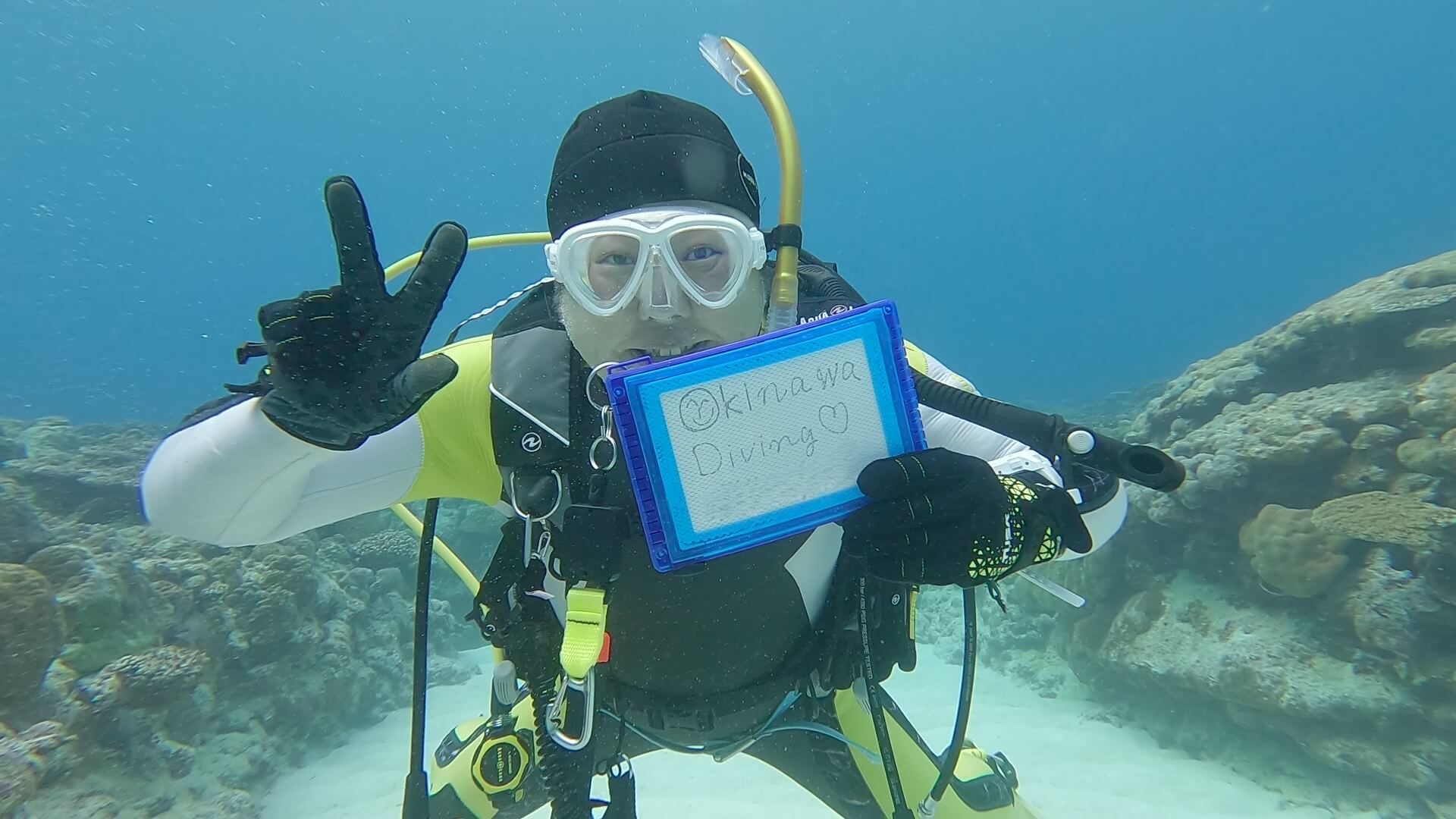 4日間の少人数のダイビングを終えて。この笑顔。