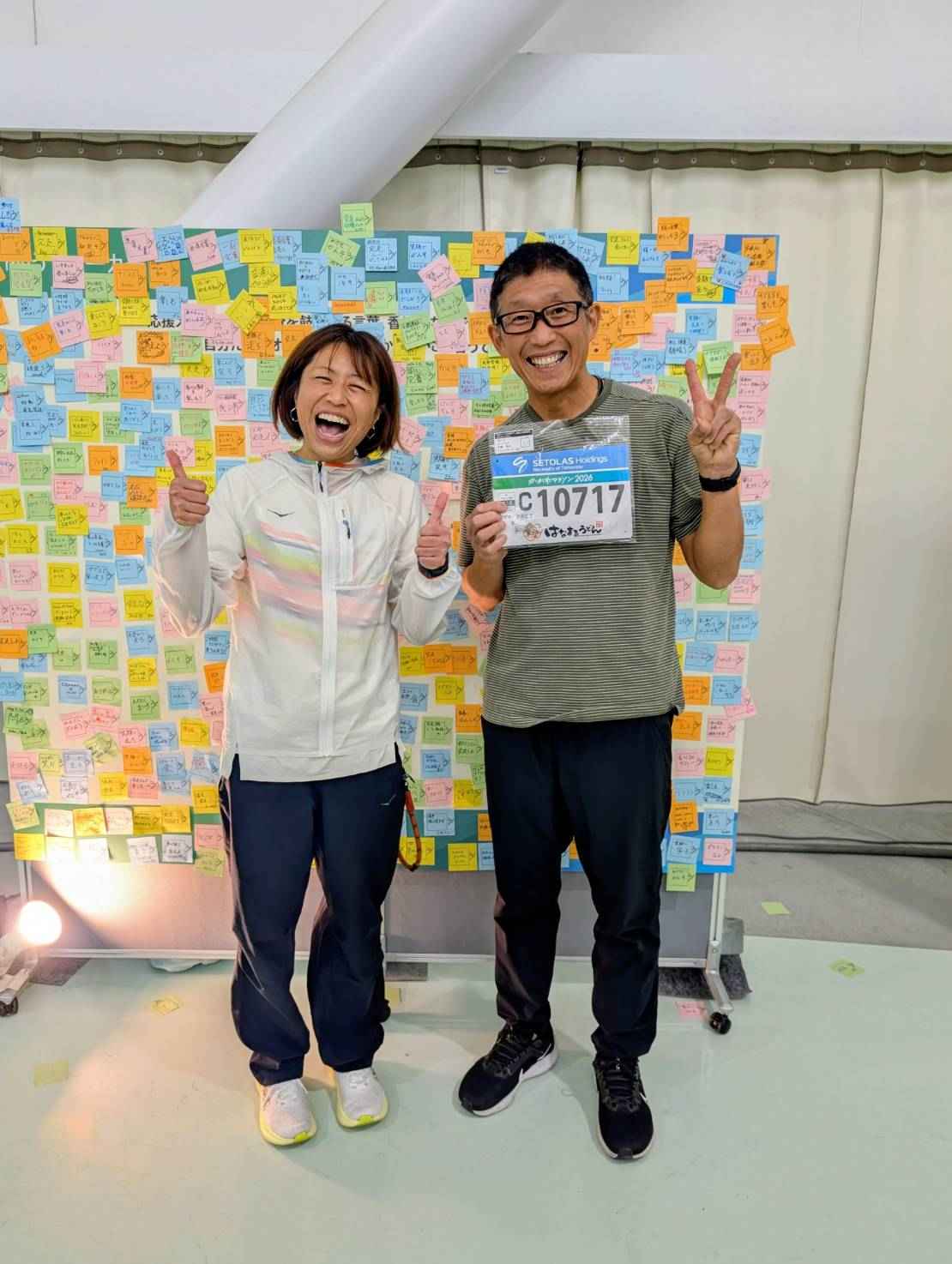 会場で迎えてくれた最高の笑顔