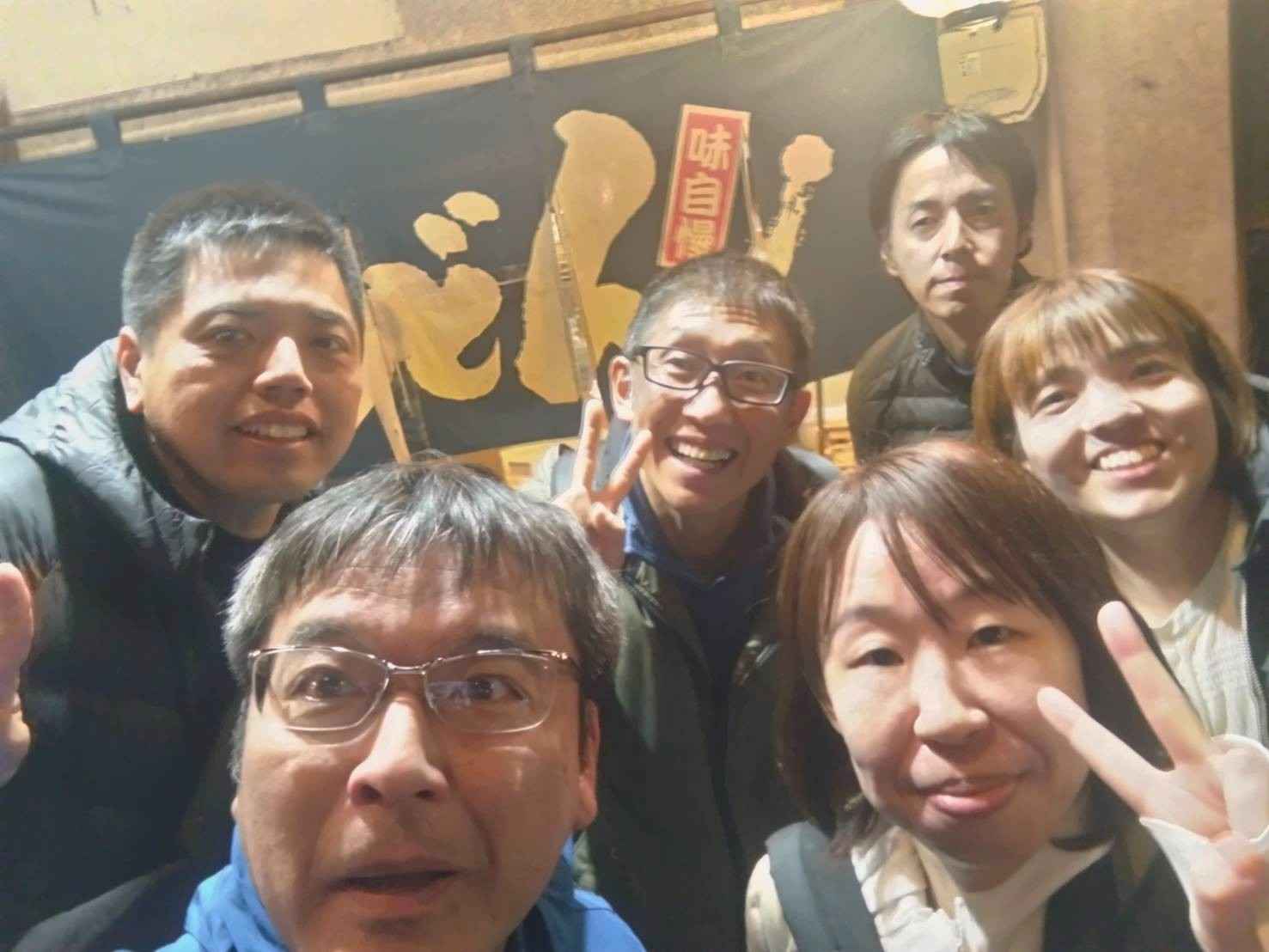 遠征先でのランニング仲間との時間