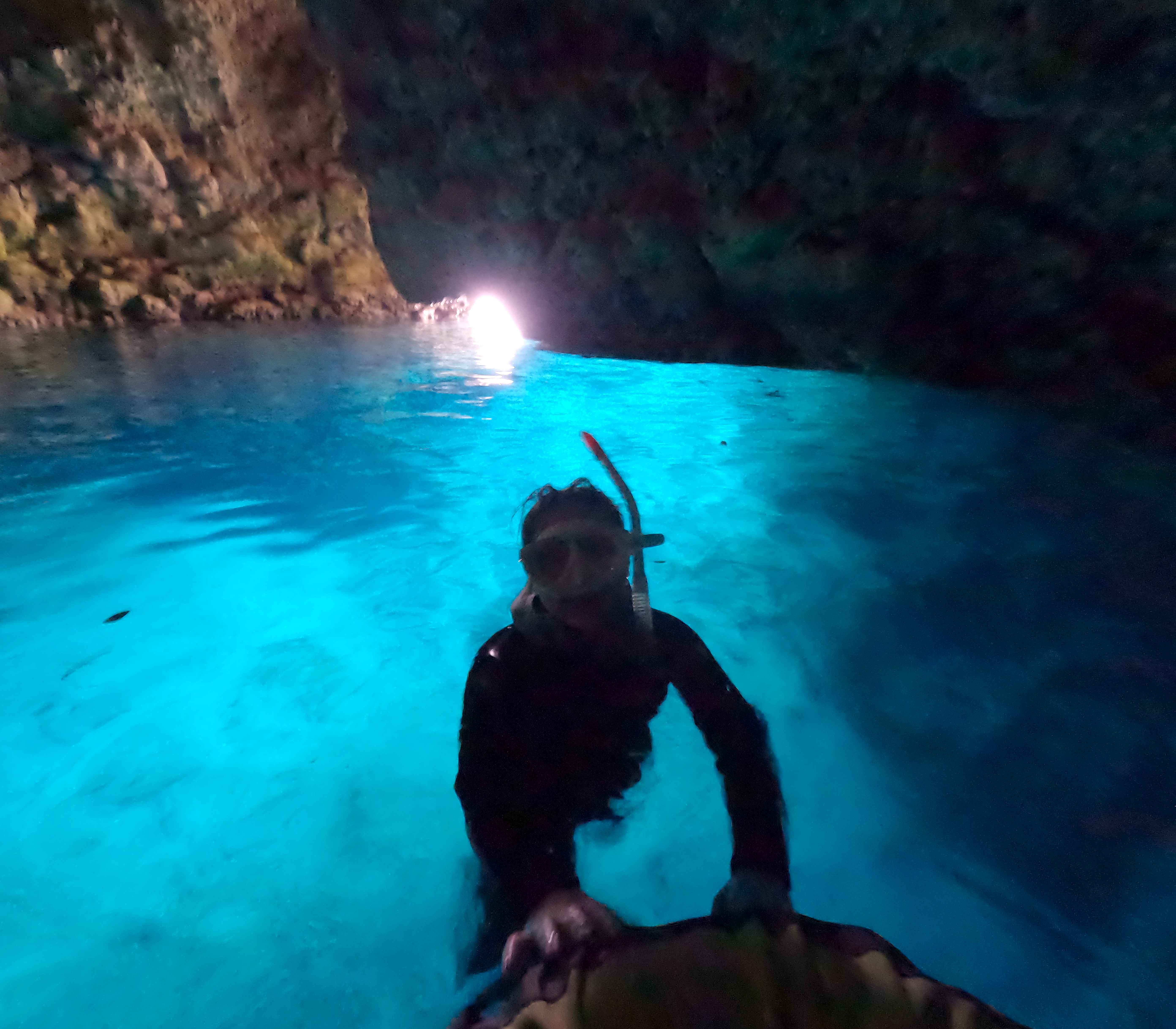 タイミングも良く、きれいな青が広がっていました